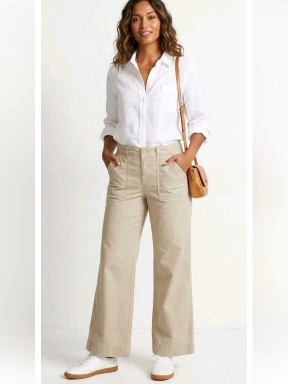 Vintage Dockers Favorite Fit Pants Khaki Womens Relaxed Fit Wide Leg Casual 16